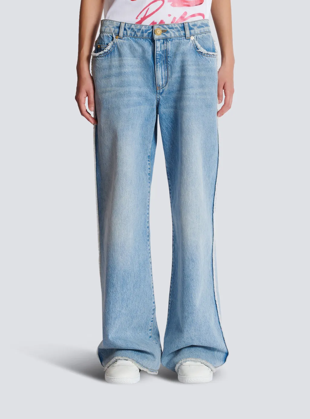 Straight-Leg Denim Jeans