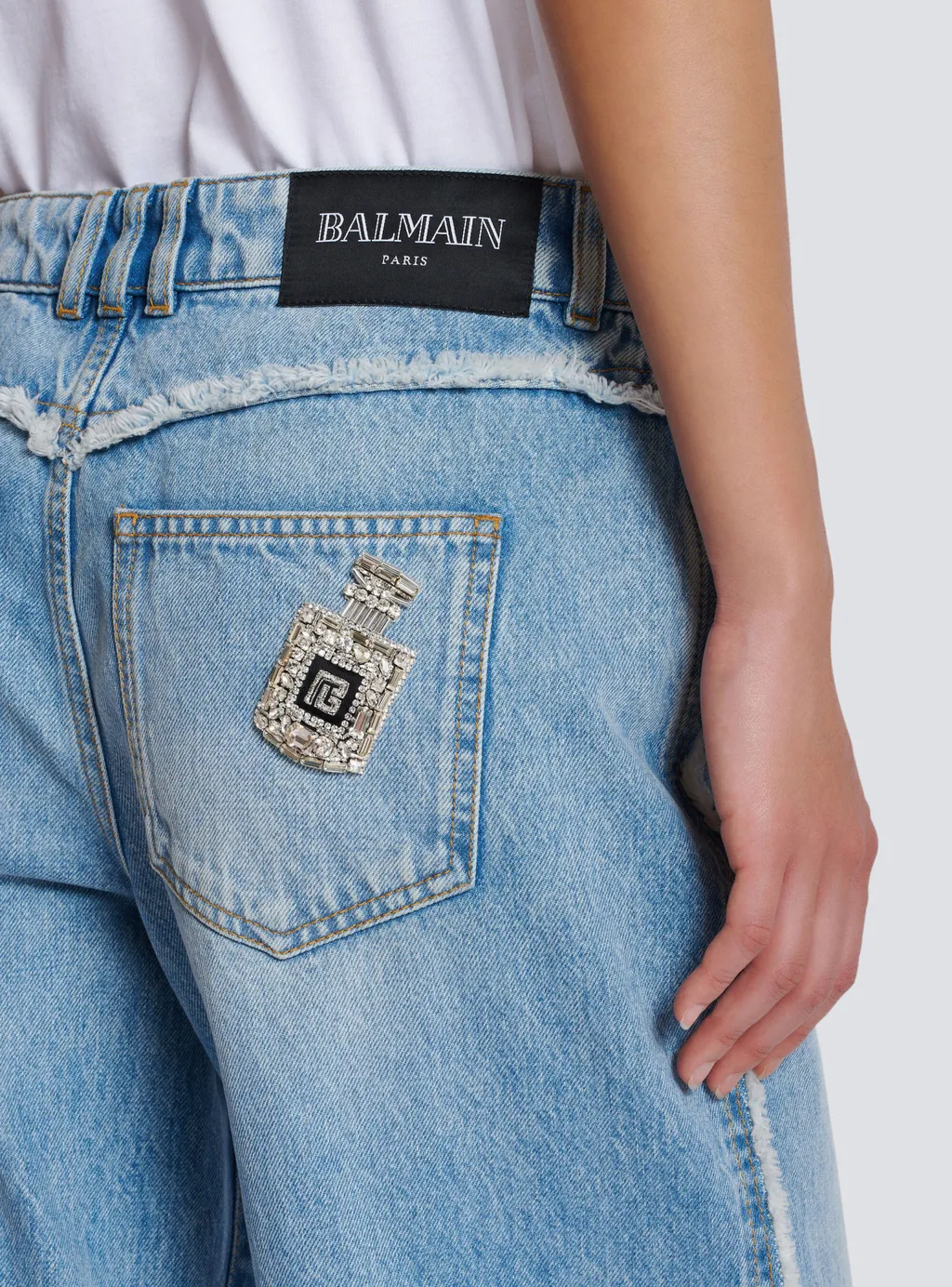 Straight-Leg Denim Jeans