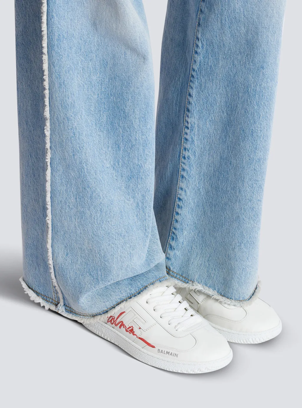 Balmain Swan Lipstick Trainers