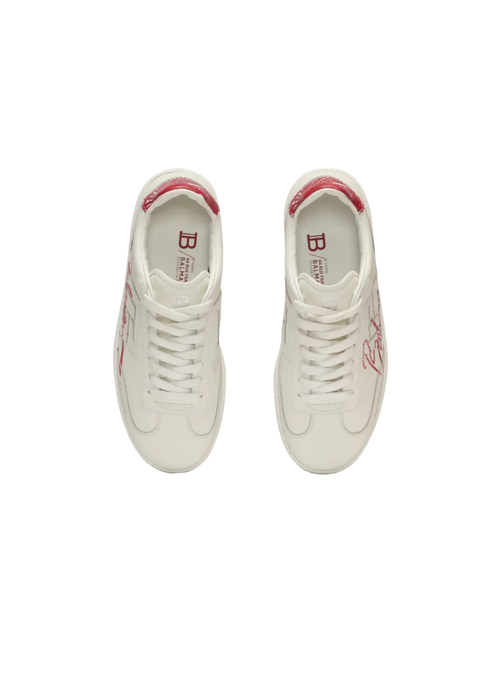 Balmain Swan Lipstick Trainers