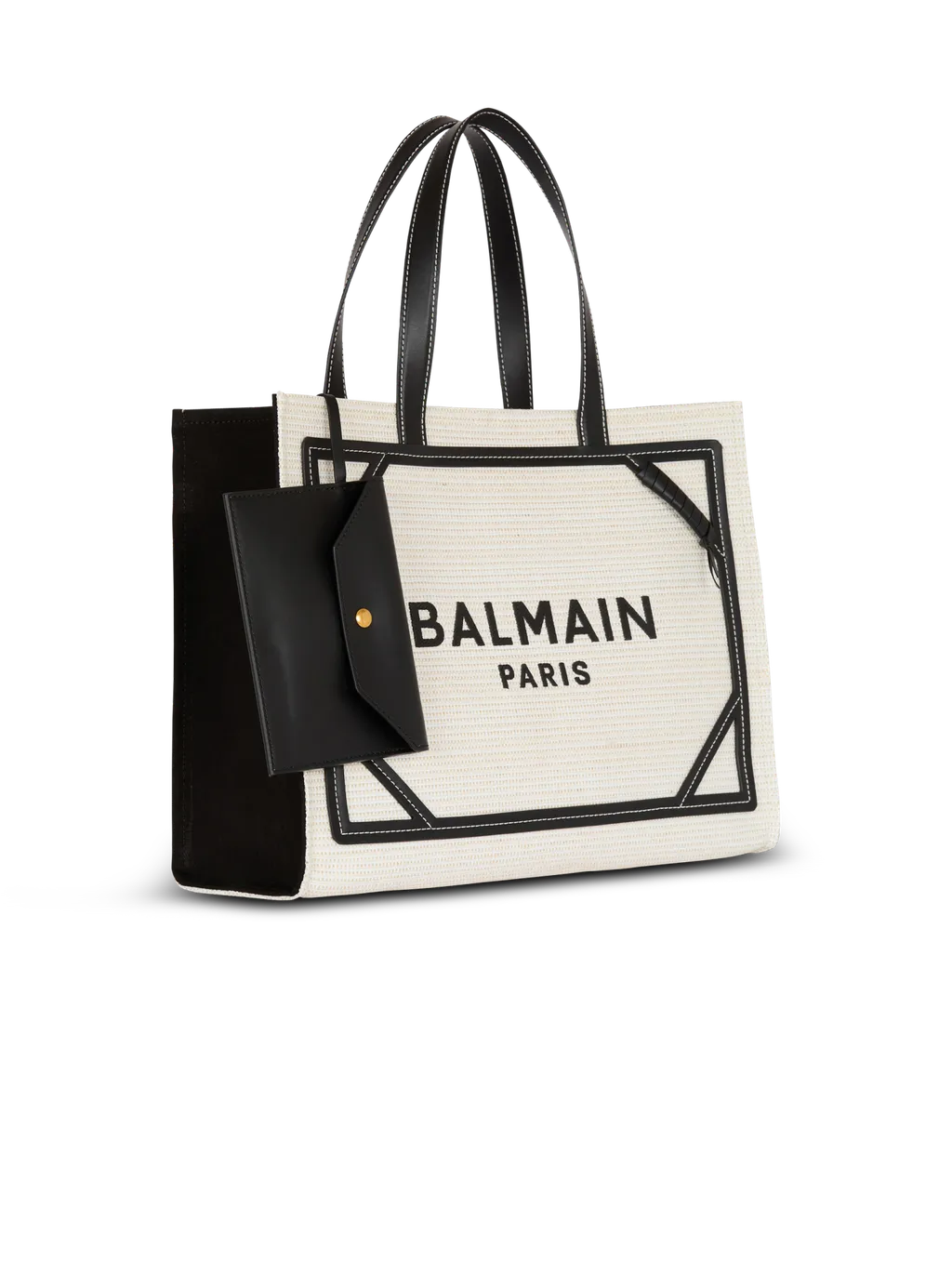 Medium Raffia B-Army Tote Bag
