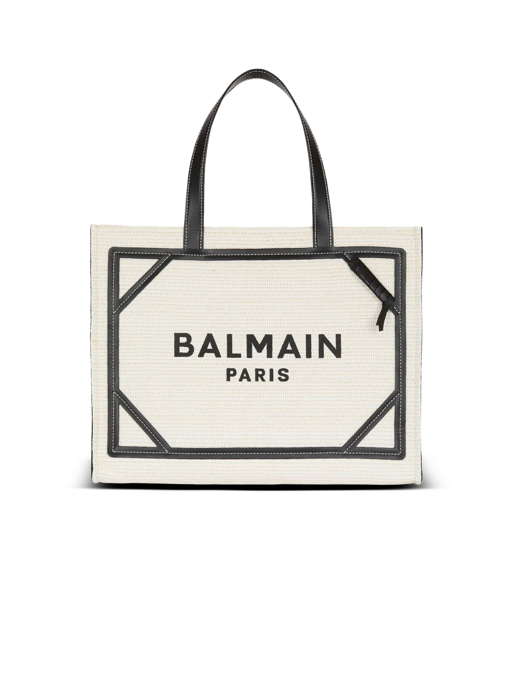 Medium Raffia B-Army Tote Bag