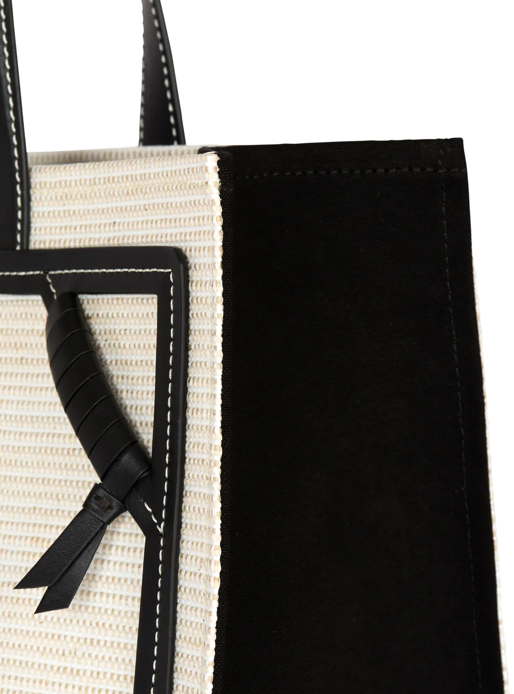 Medium Raffia B-Army Tote Bag