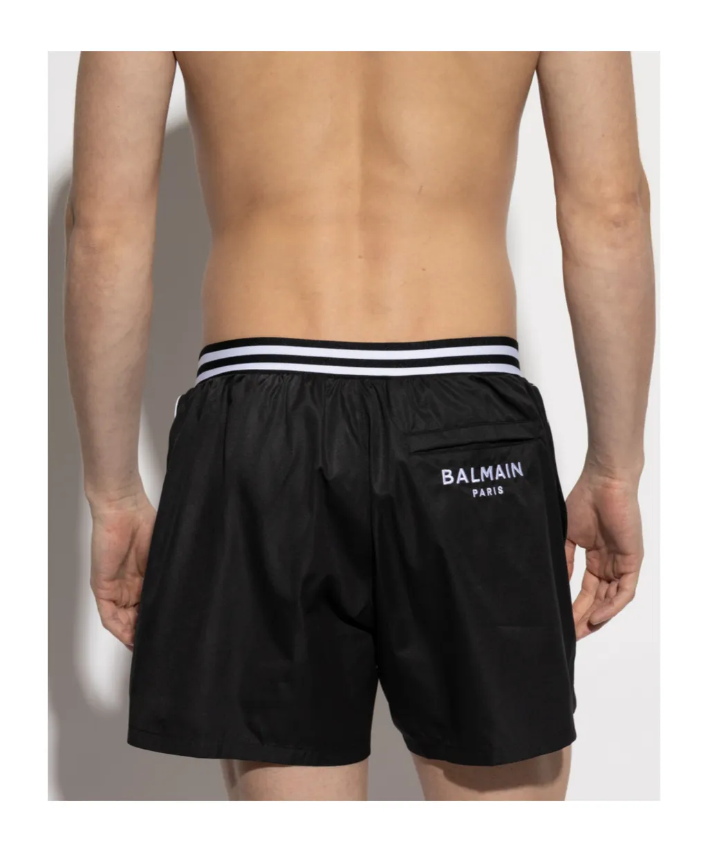 Stripe-Detail Swim Shorts