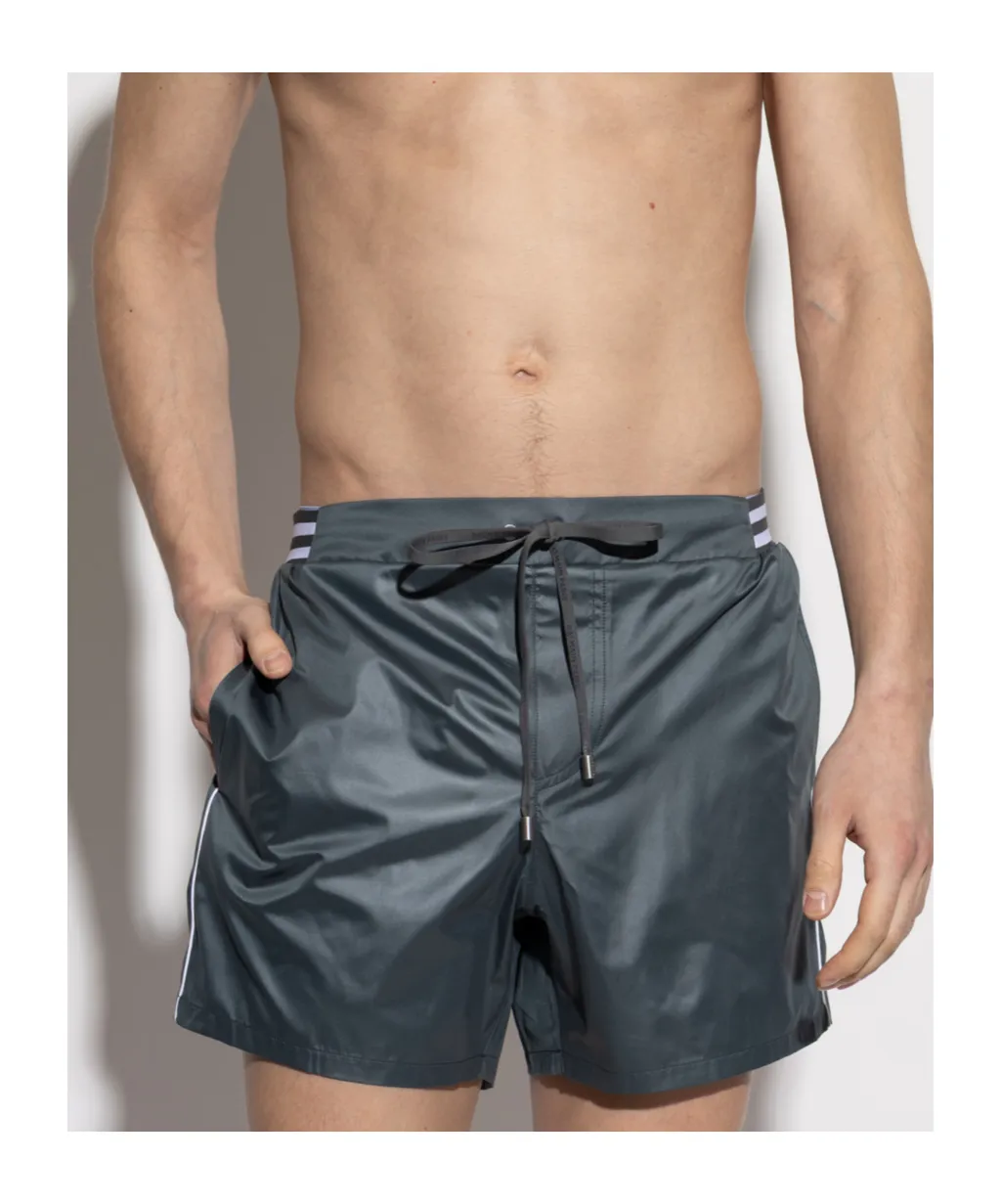 Stripe-Detail Swim Shorts