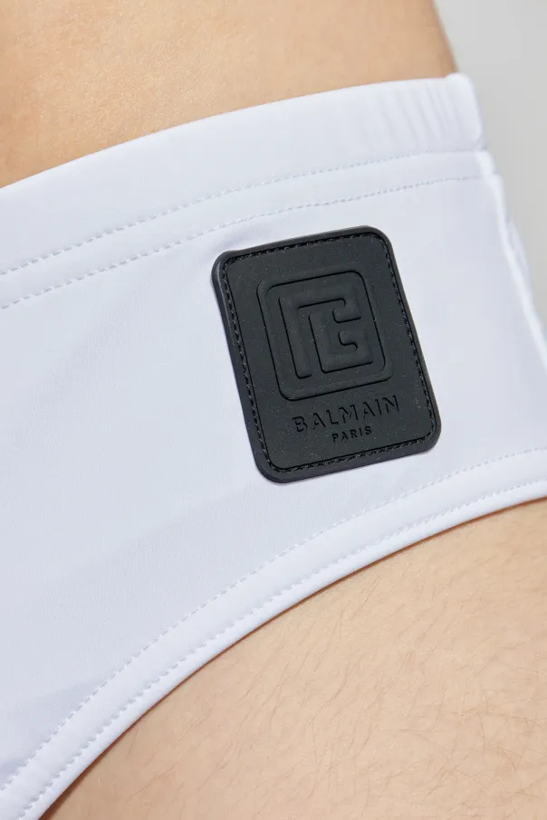Logo-Appliqué Swim Briefs