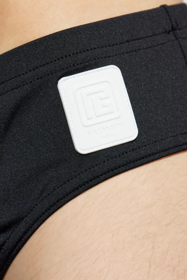 Logo-Appliqué Swim Briefs