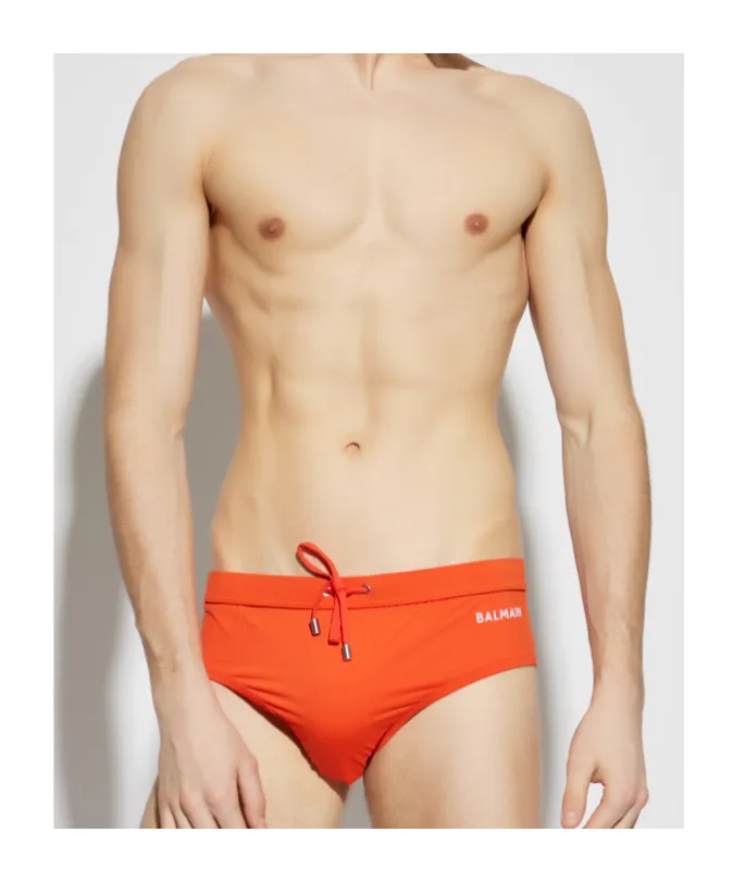 Logo-Print Swim Trunks