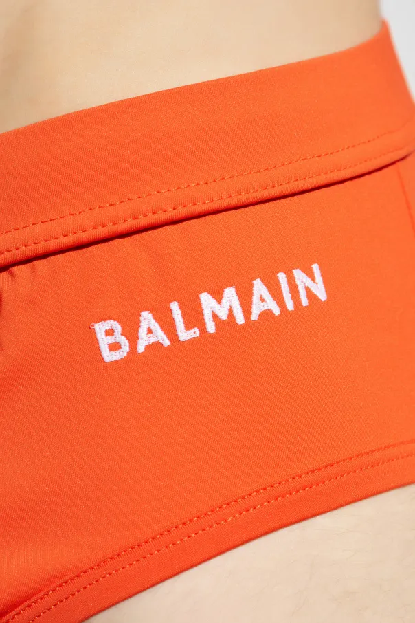 Logo-Print Swim Trunks