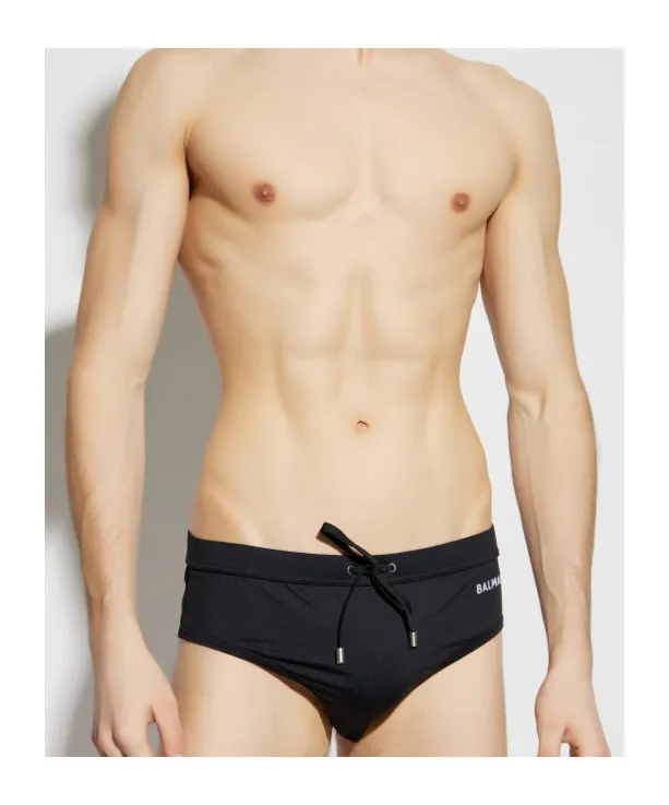 Logo-Embroidered Swim Briefs