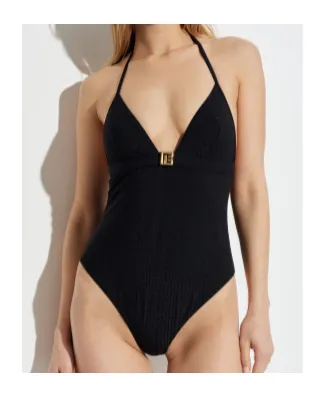 Monogram-Pattern Swimsuit