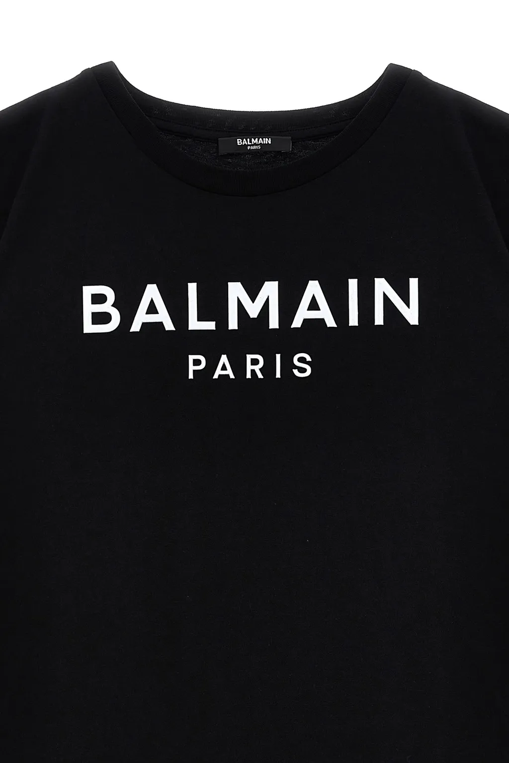 Logo Appliqué Crewneck Straight Hem Dress