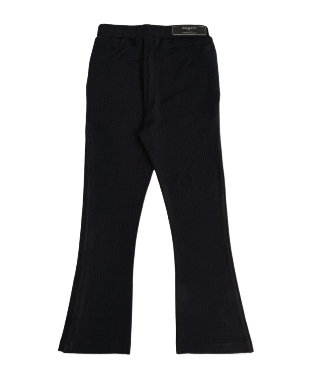 Monogram Jacquard Flared Trousers
