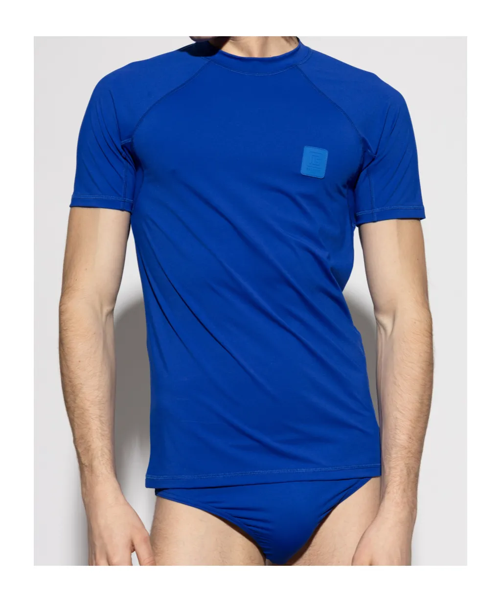 Logo-Appliqué Swimming T-Shirt