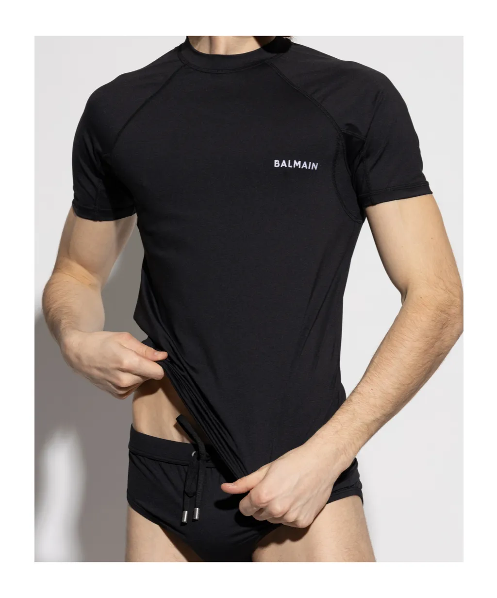 Logo-Embroidered Swim T-Shirt