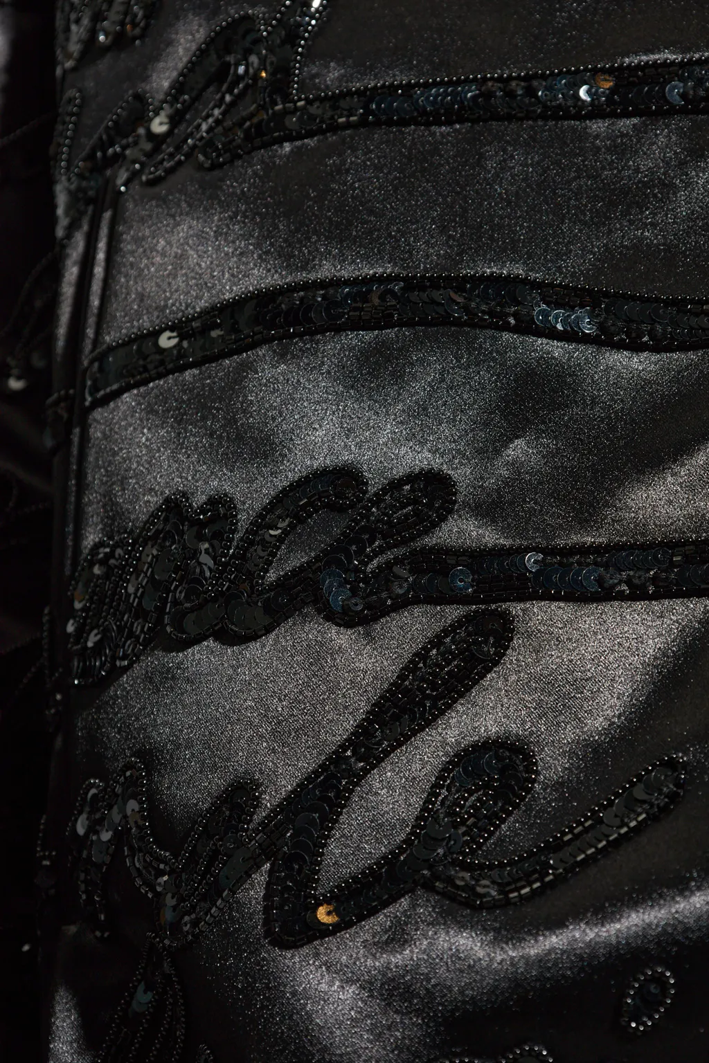 Sequin Embellished Bomber Jacket