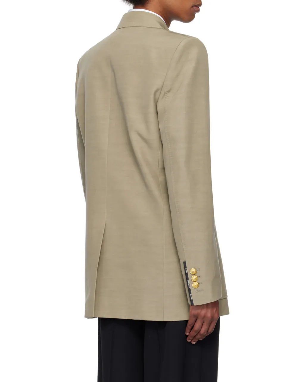 1-Button Tailored Cupro Jacket