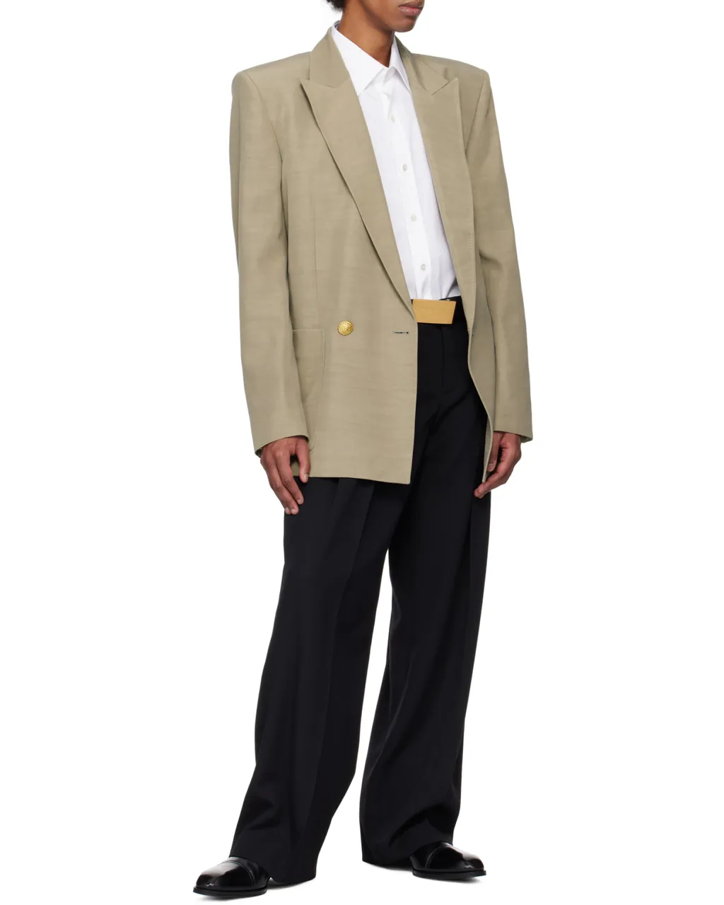 1-Button Tailored Cupro Jacket