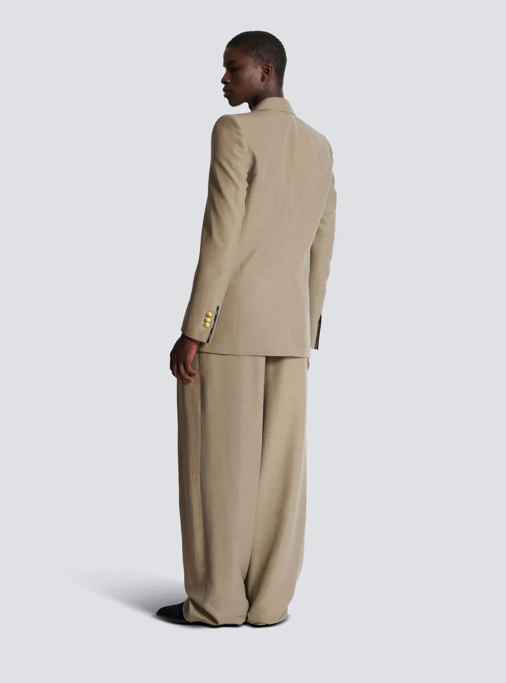 1-Button Tailored Cupro Jacket