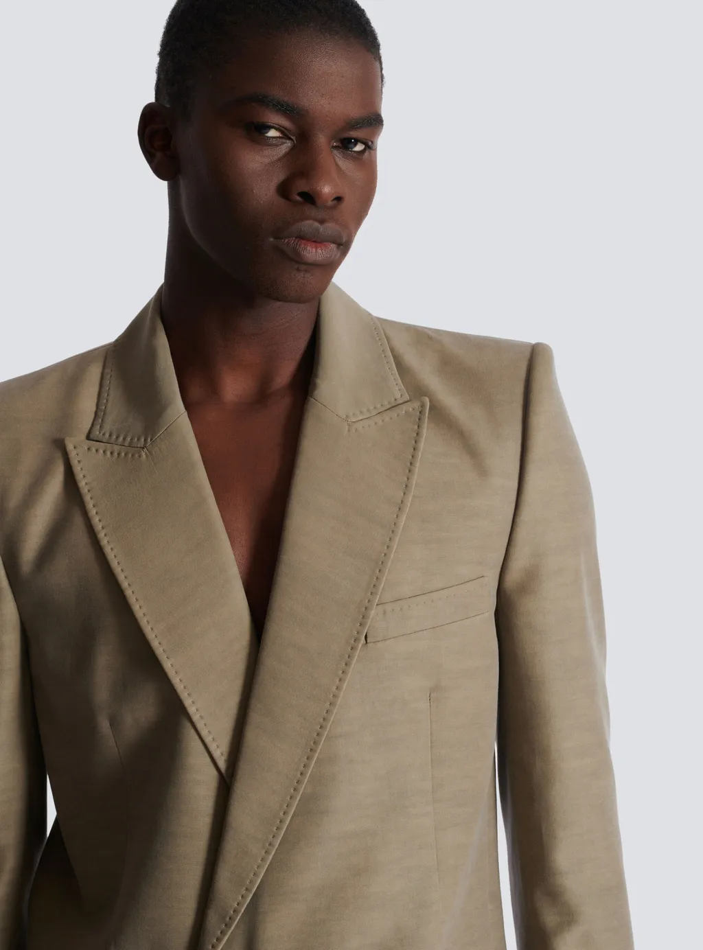 1-Button Tailored Cupro Jacket