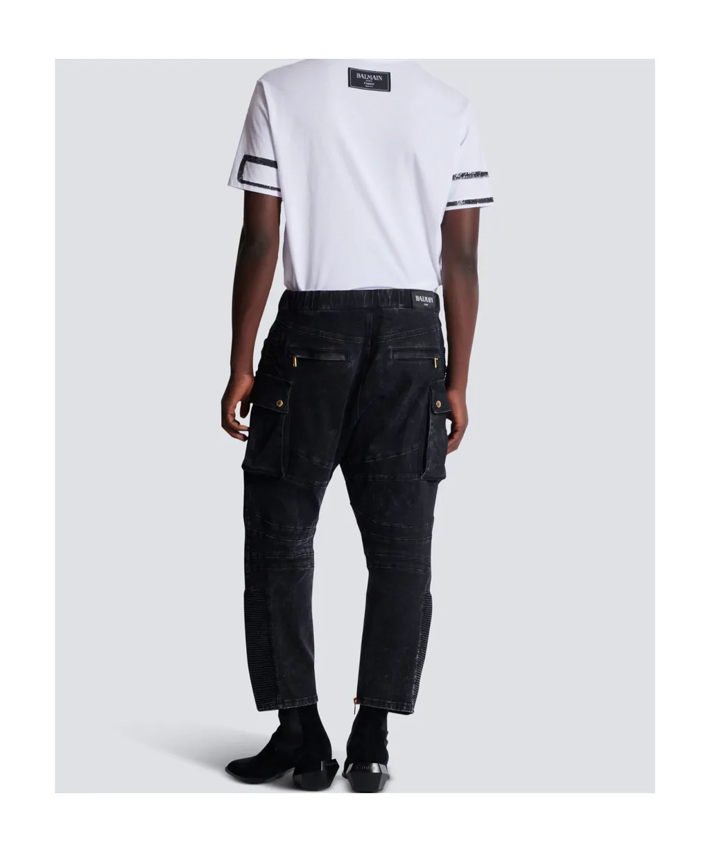 Denim Cargo Jeans