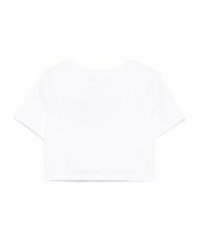 Logo Printed Cropped T-Shirt