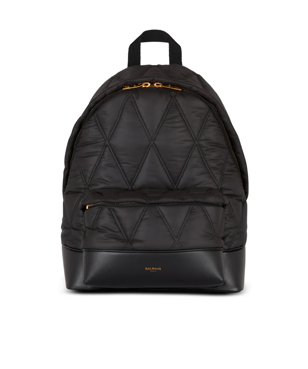 Quilted Nylon Backpack