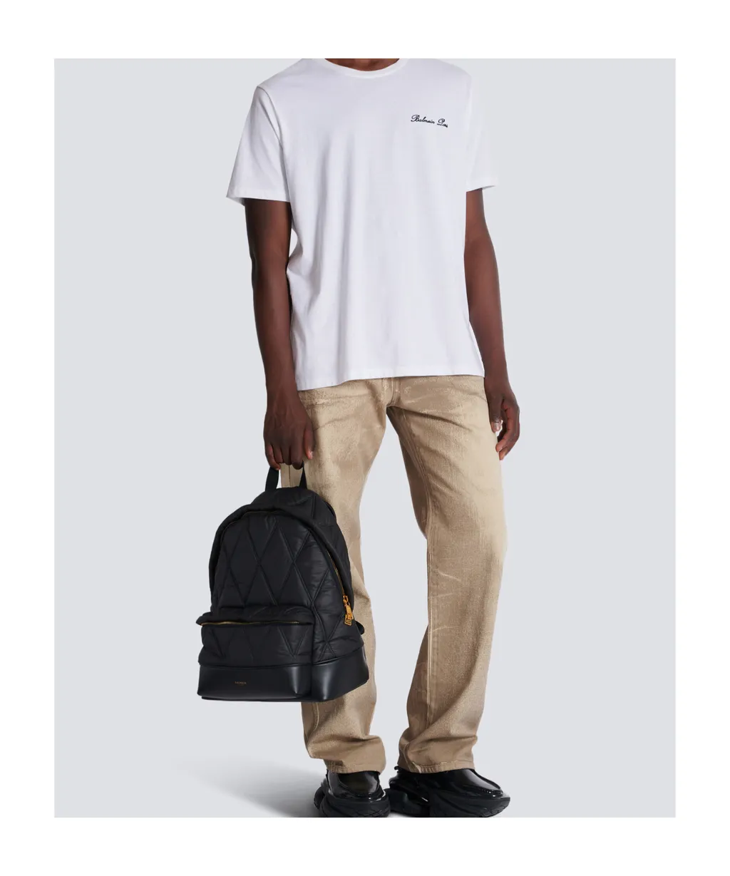 Quilted Nylon Backpack