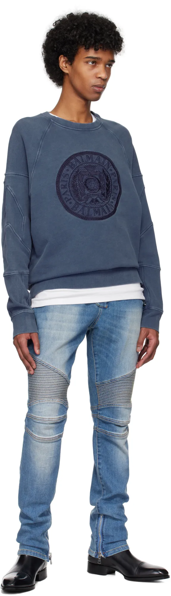 Slim-Fit Biker Jeans