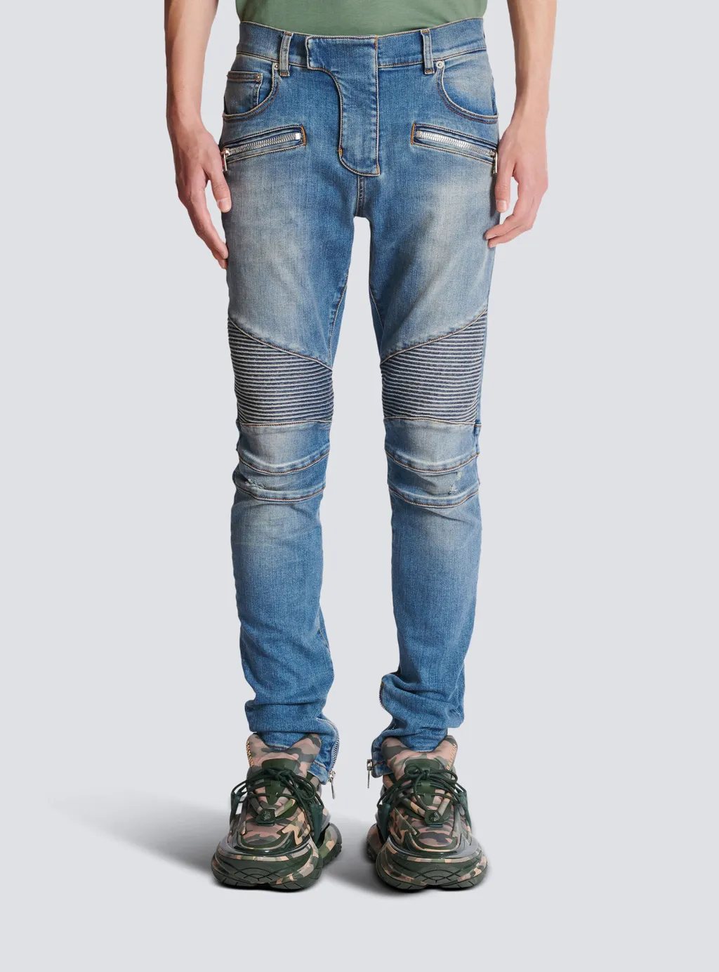 Slim-Fit Biker Jeans