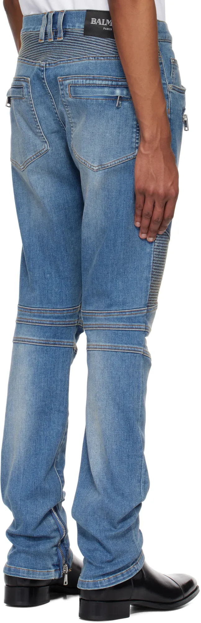 Slim-Fit Biker Jeans