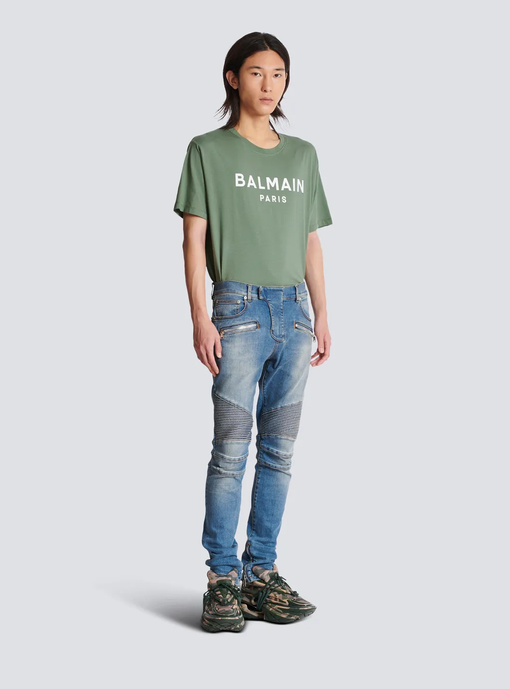 Slim-Fit Biker Jeans