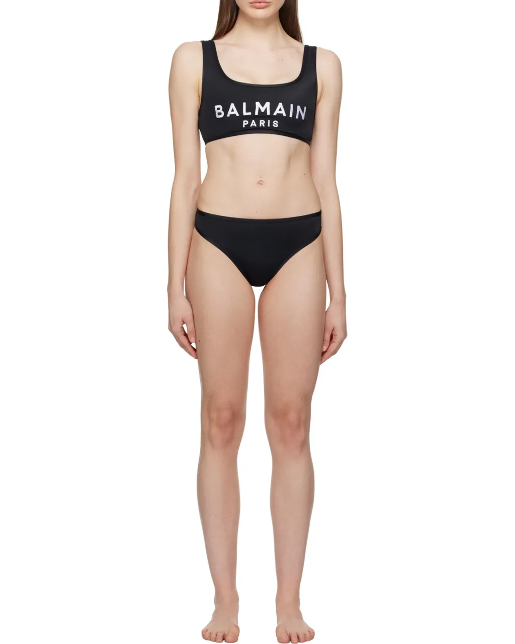 Logo Printed Two Piece Swimsuit