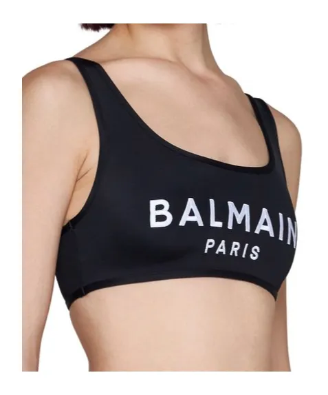Logo Printed Two Piece Swimsuit