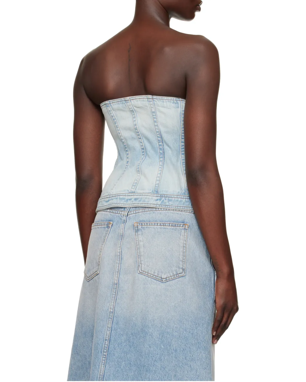 Denim Corset Top