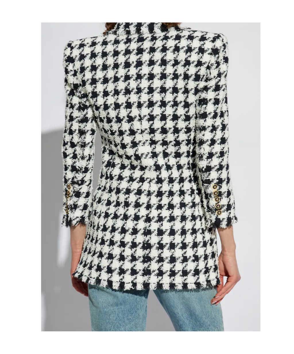 Single Breasted Tweed Blazer