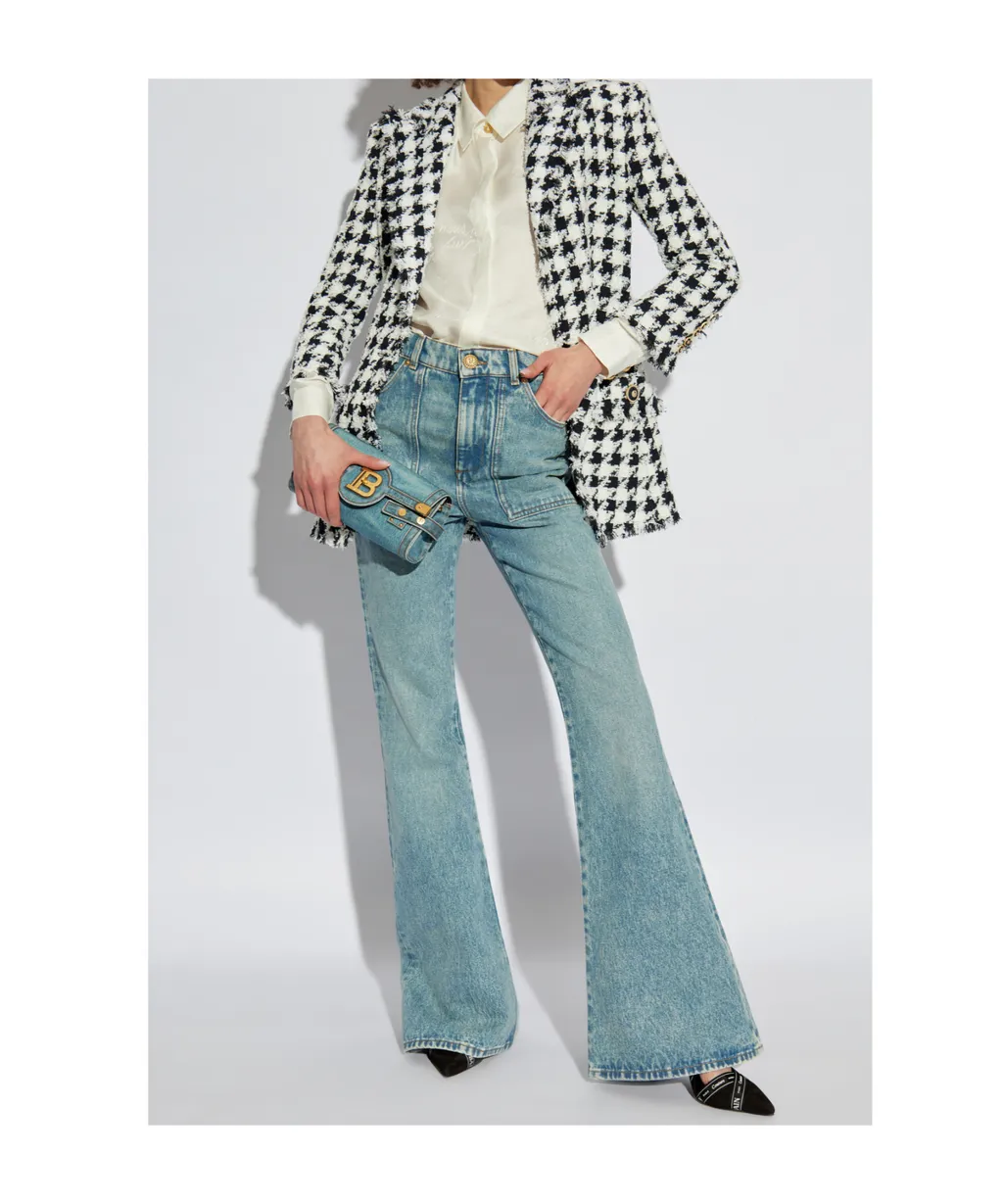 Long Sleeved Jacquard Patterned Shirt
