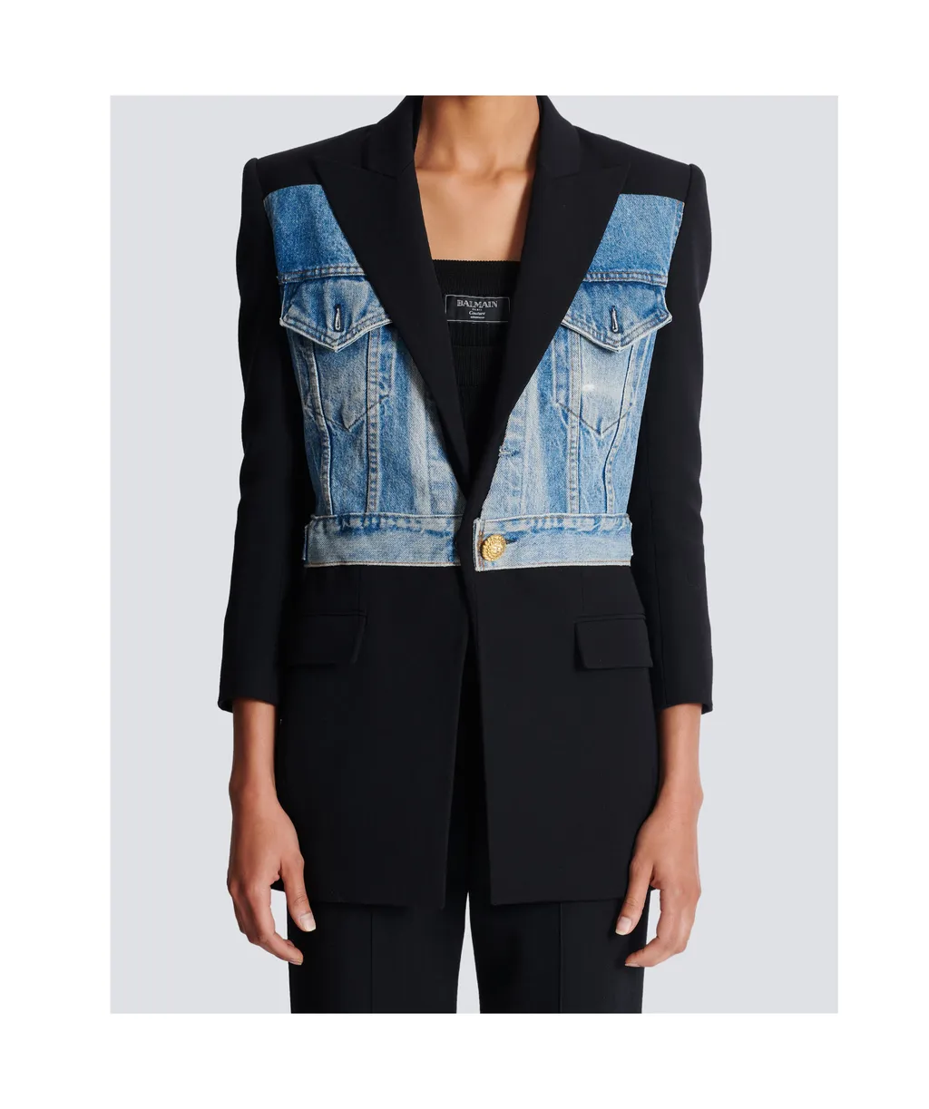 1-Button Panelled Jacket