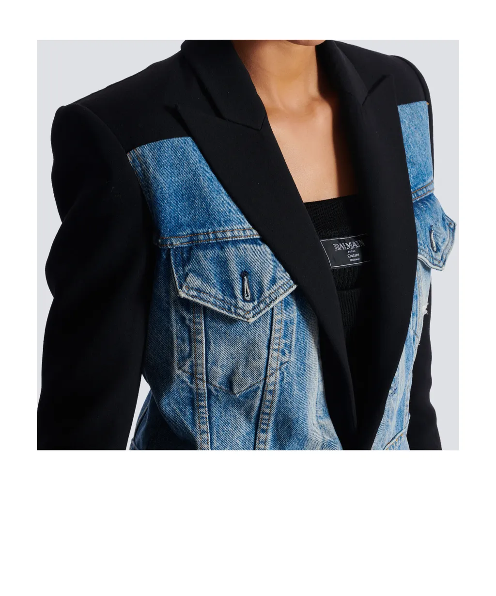 1-Button Panelled Jacket
