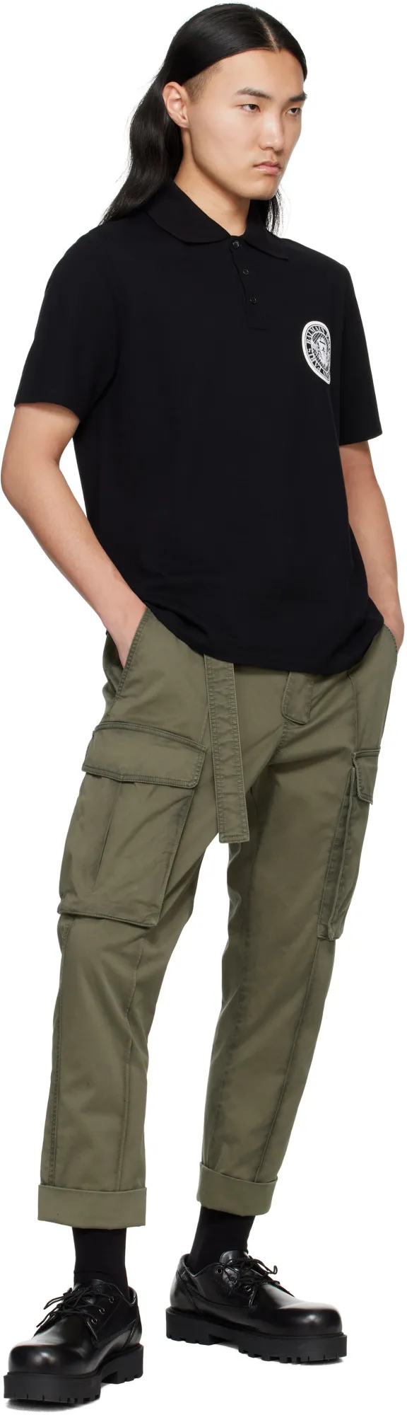 Cropped Cargo Trousers