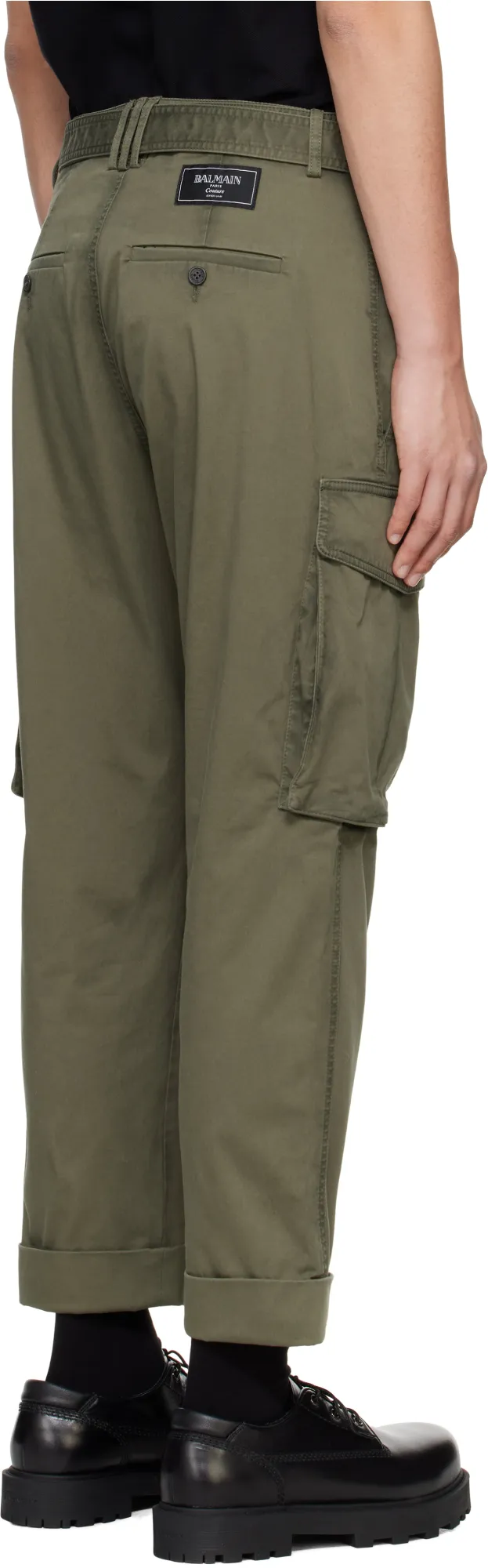 Cropped Cargo Trousers