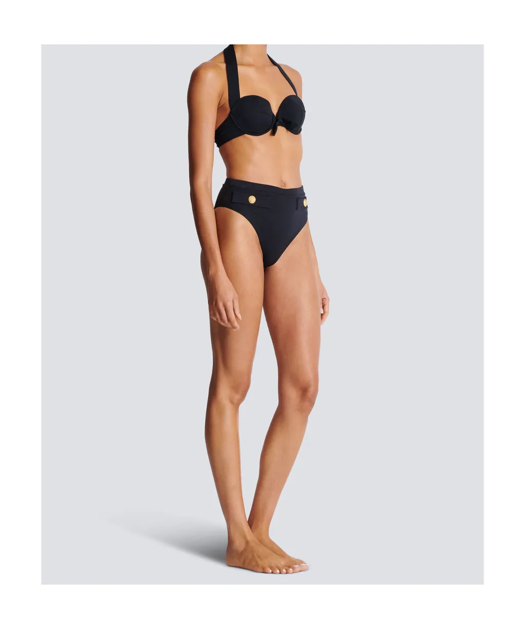 Two-Piece Swimsuit With Buttons
