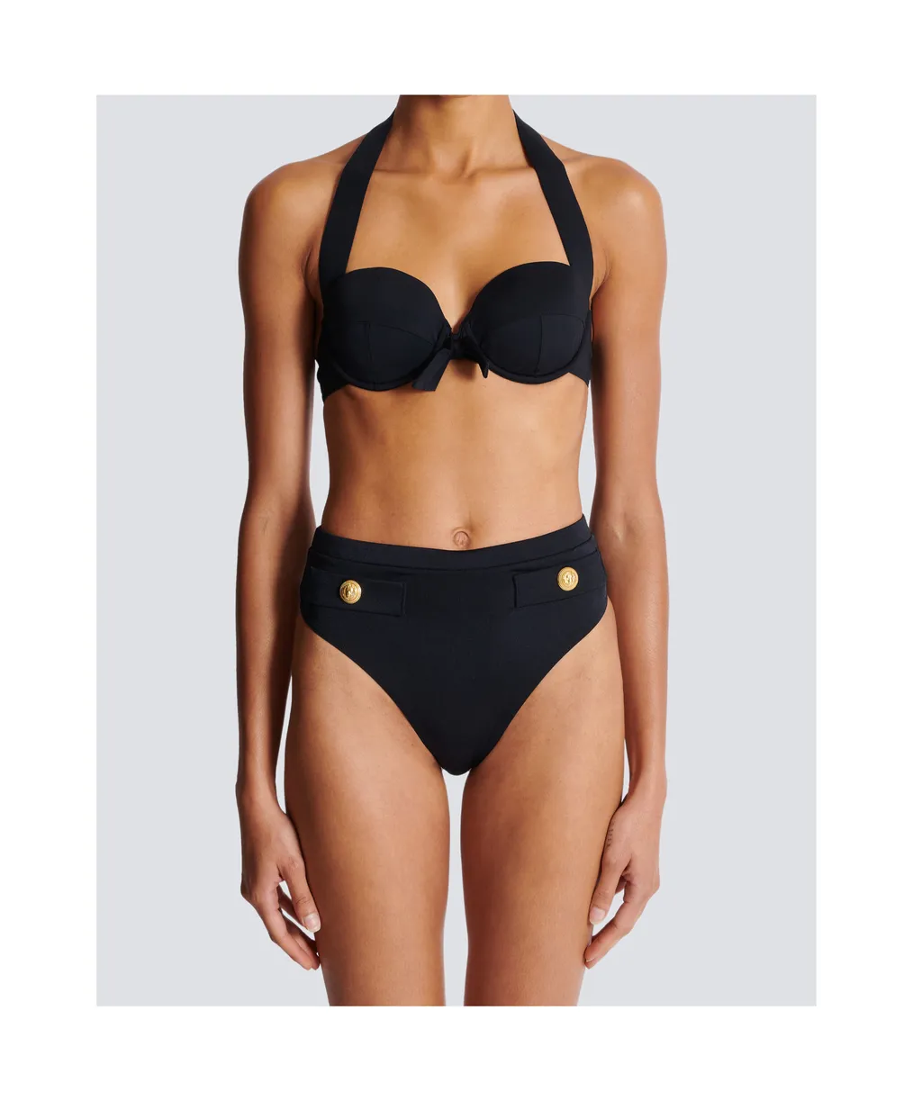 Two-Piece Swimsuit With Buttons