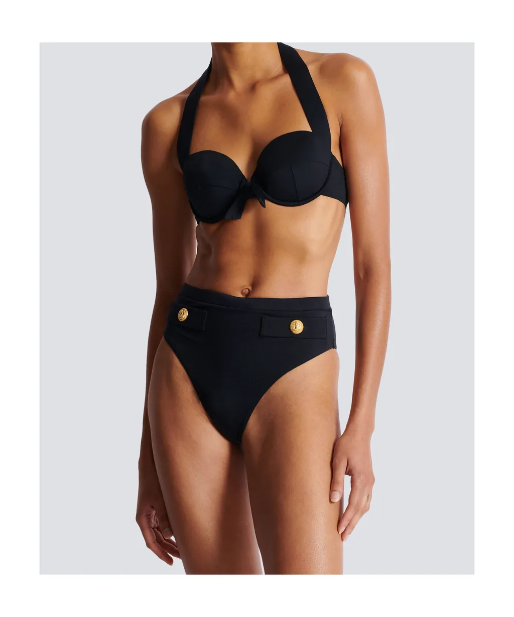 Two-Piece Swimsuit With Buttons
