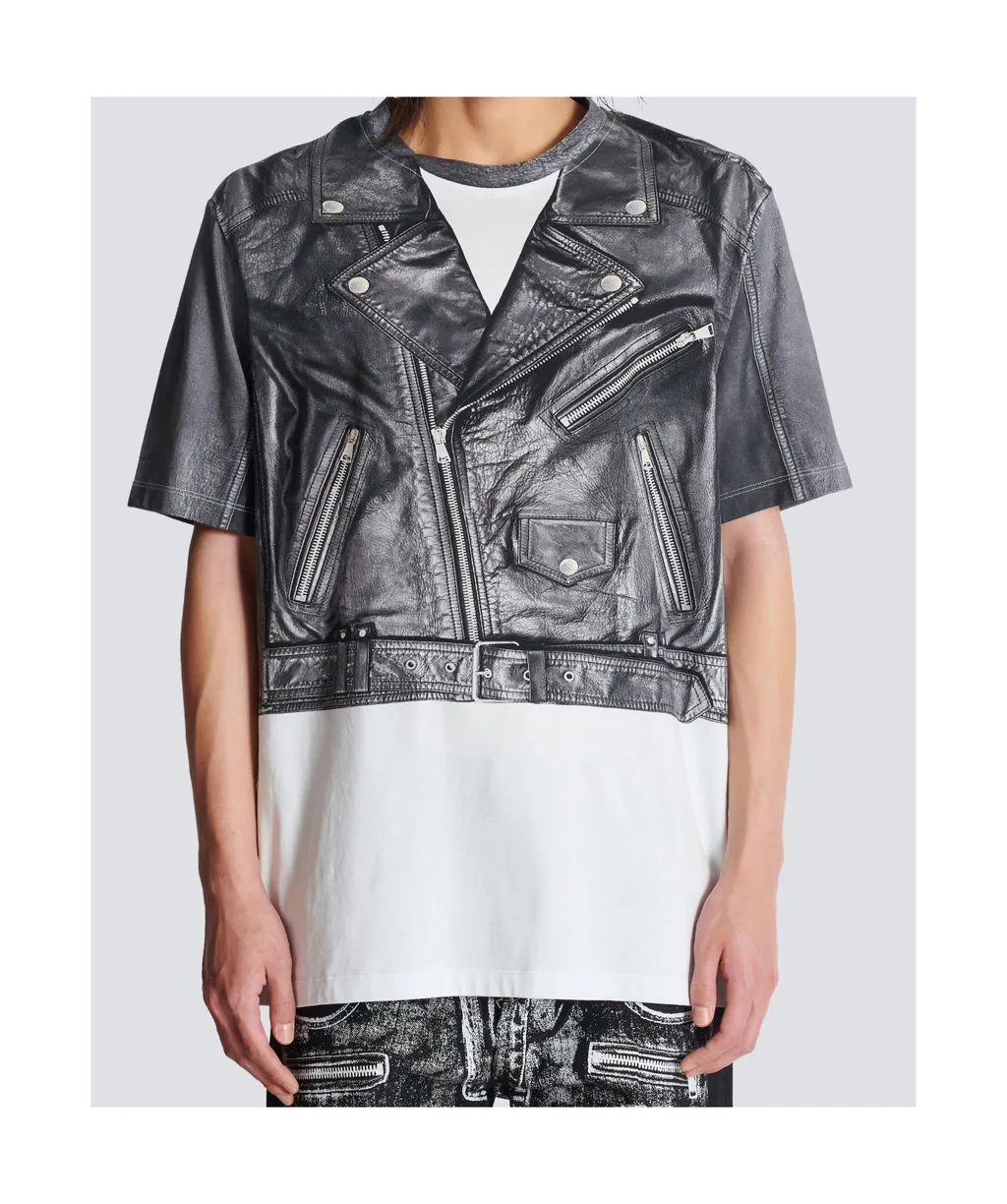 Biker Jacket Print T-Shirt