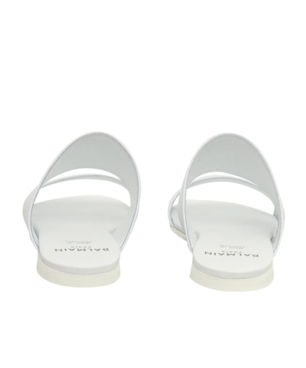 Logo Embossed Slip-On Sandals