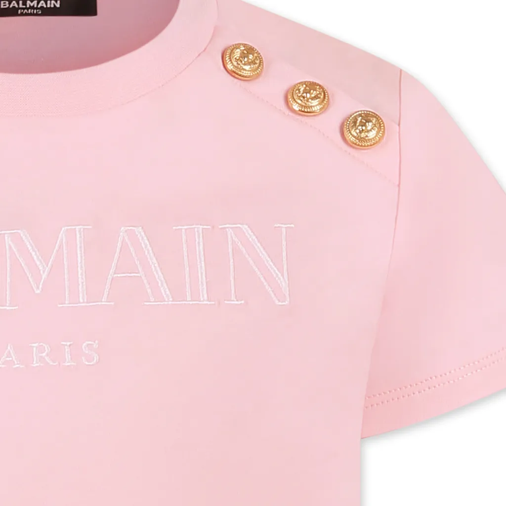 Logo Embroidered Crewneck T-Shirt