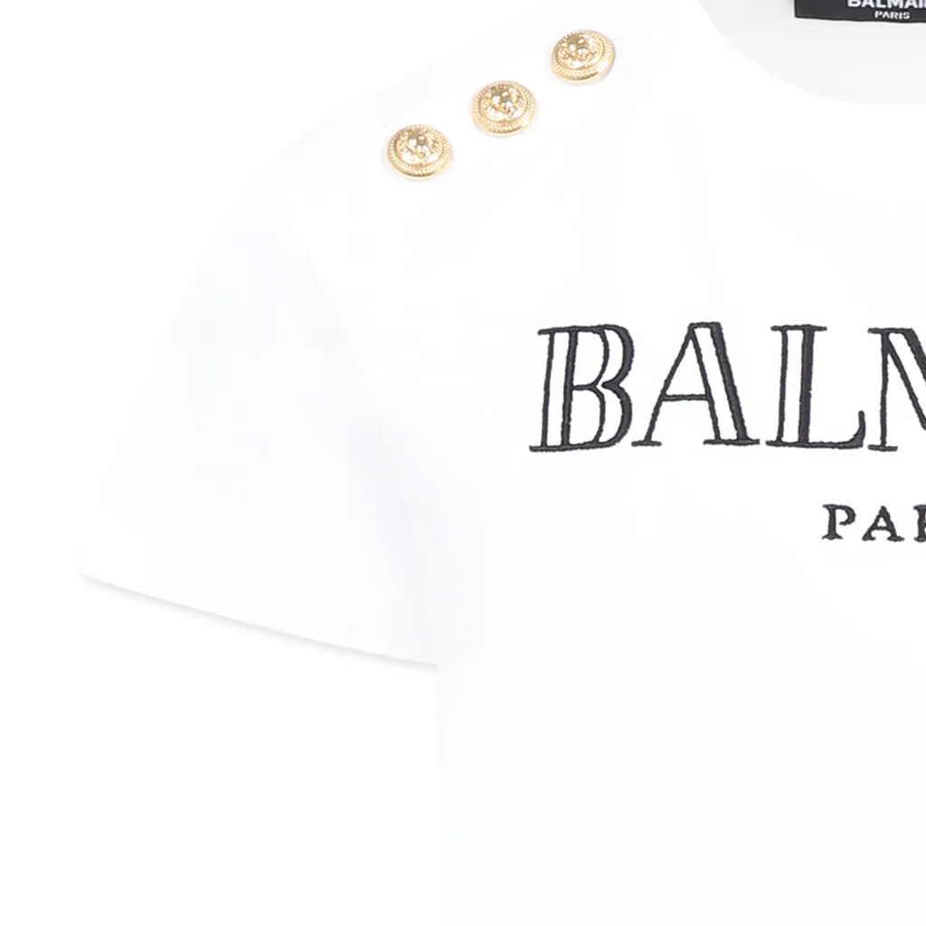 Logo Embroidered Crewneck T-Shirt