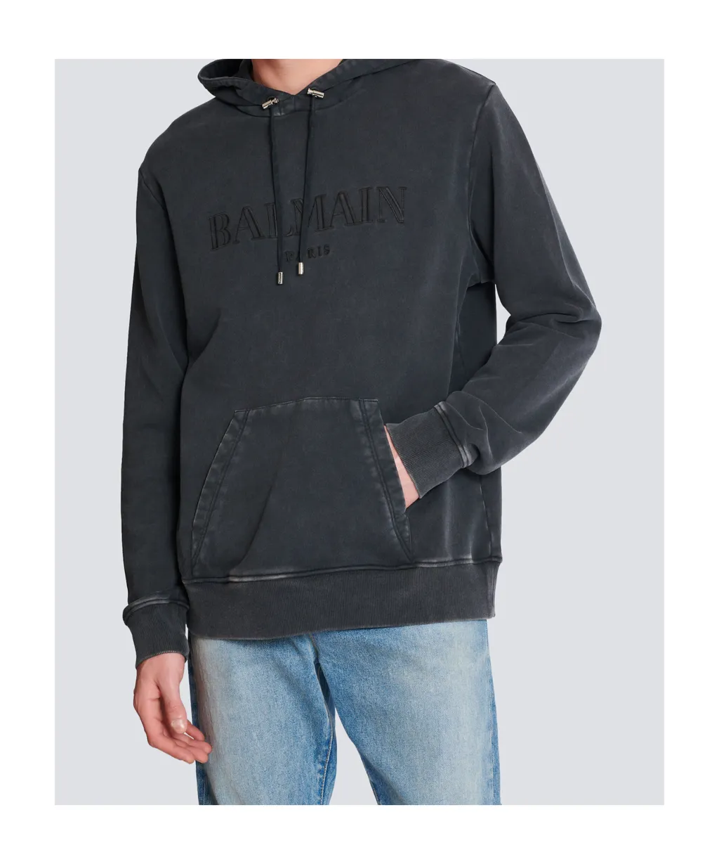 Vintage Logo Embroidered Hoodie