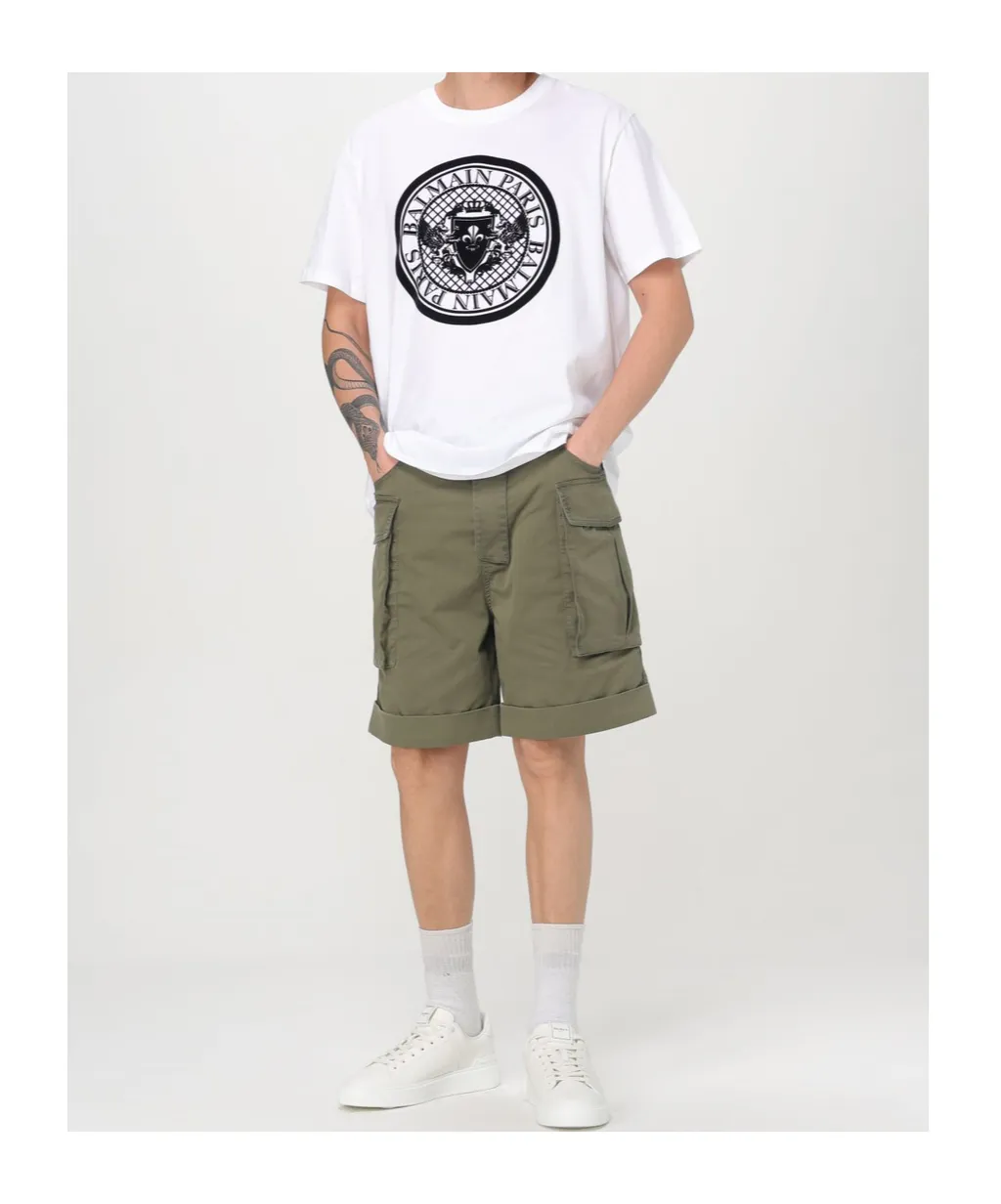 Turn-Up Hem Cargo Shorts